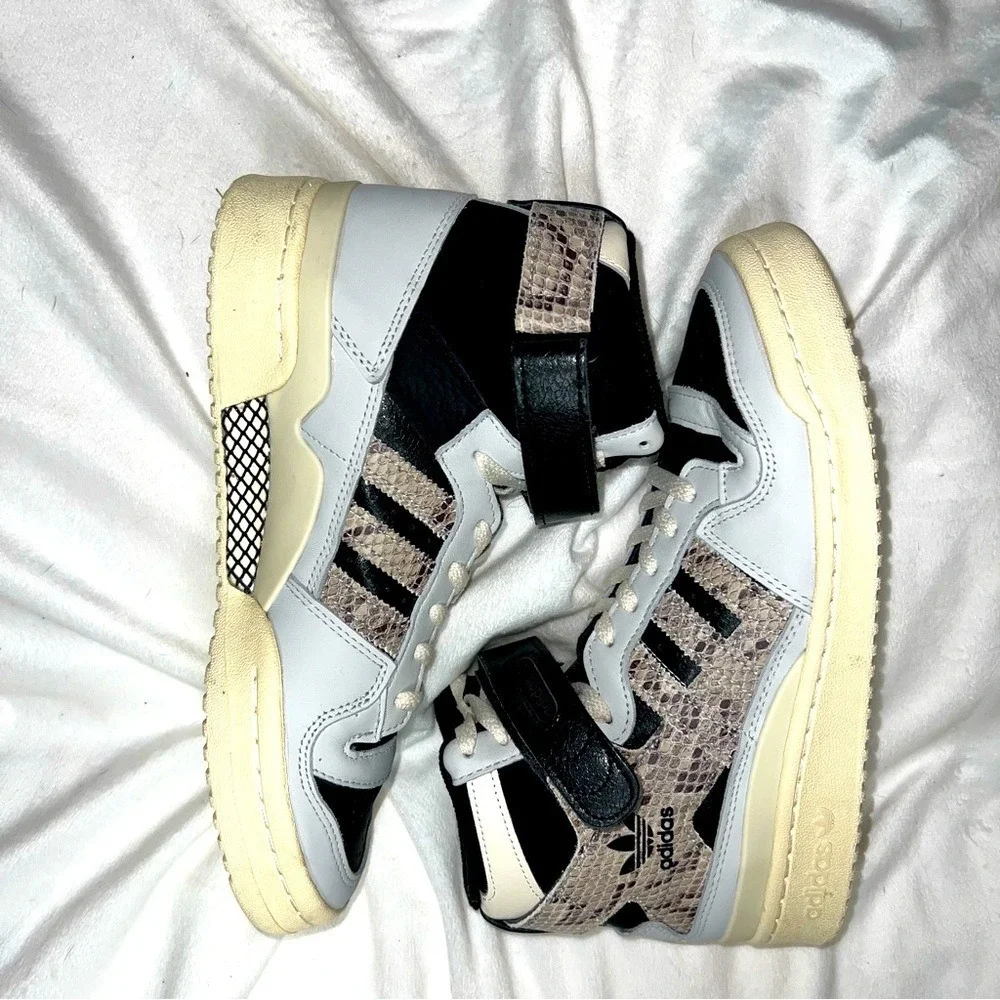 Adidas Men’s Forum 84 High Gray Python - Size 8,5